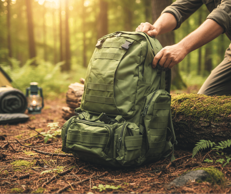 213 MLC Travel Backpack – Green | Khaki | Black